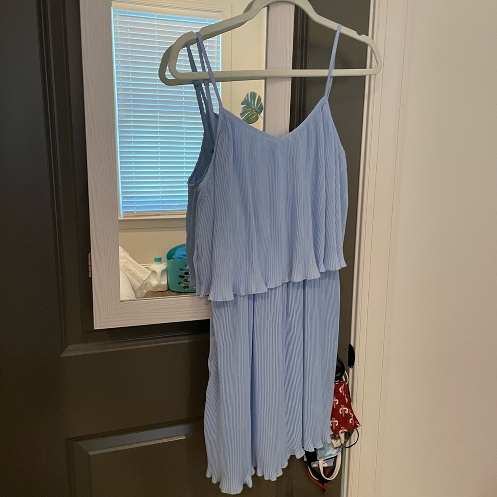SHEIN Two Layer Pleated Cami Dress